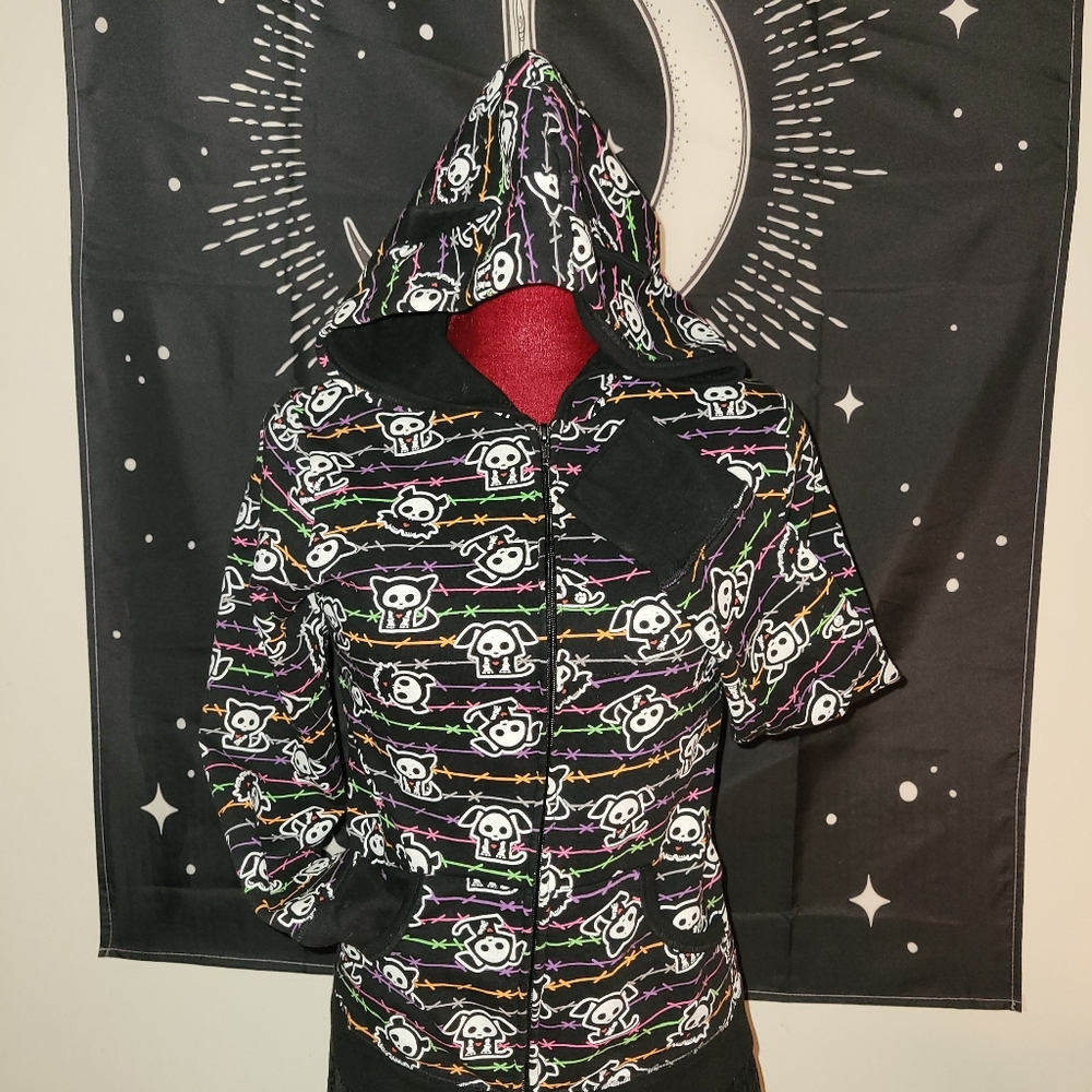 Sold!!  skelanimals hoodie with cat ears